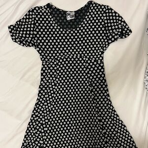 Black and White Floral Dress